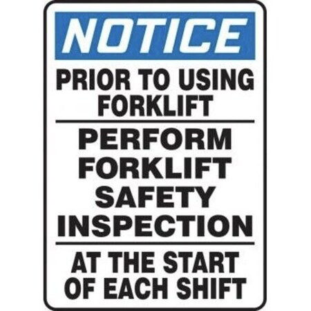 Accuform OSHA NOTICE SAFETY SIGN PRIOR TO MVHR819XP MVHR819XP